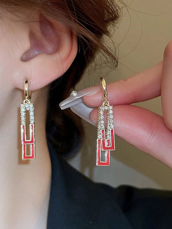 💥 EDICIÓN LIMITADA❗️  | Aretes de lujo cuadrados