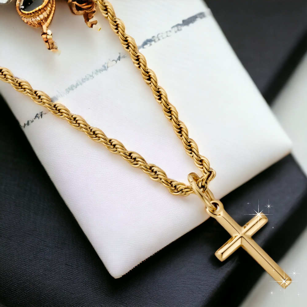 ✨ Edición Limitada | Collar De Cruz De Oro De 14k ✝️