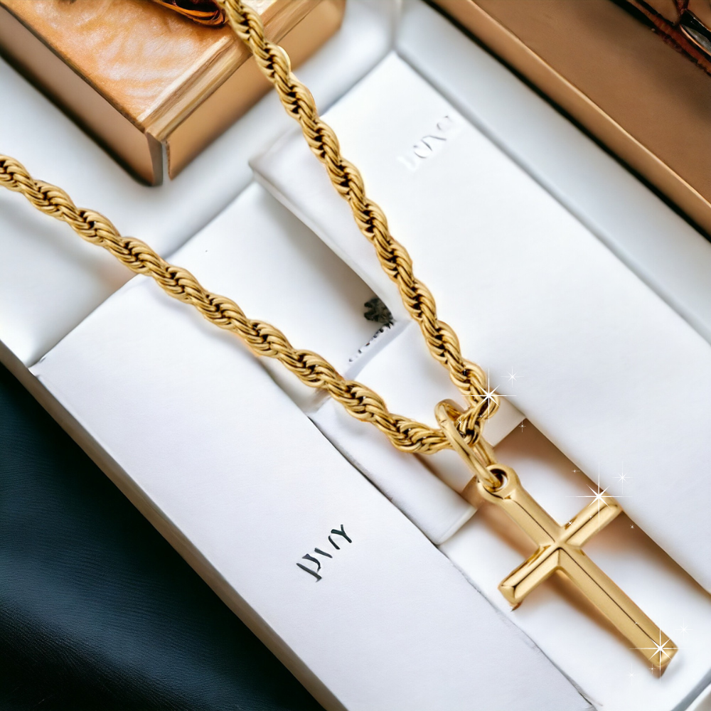 ✨ Edición Limitada | Collar De Cruz De Oro De 14k ✝️