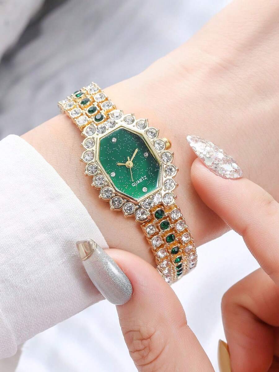 🔥 Edición Limitada 💚 | CrystalAura™ Reloj elevado de lujo y elegancia