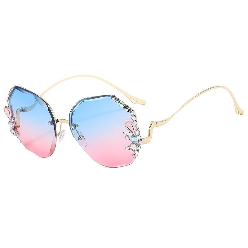 🔥 OFERTA EXCLUSIVA | Finesse™ Gafas de sol con diamantes azules y rosas