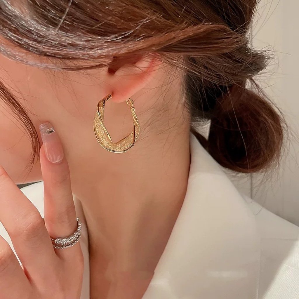 ❗️ EXCLUSIVO ❗ | Twist™ Pendientes de aro retorcidos para mujer