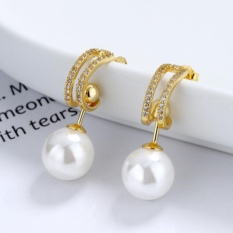 🔥 Edición Limitada 💚 | Pearl™ Pendientes colgantes de perlas para niñas 💍