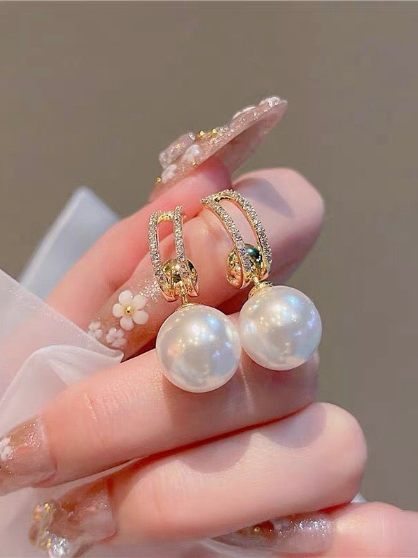 🔥 Edición Limitada 💚 | Pearl™ Pendientes colgantes de perlas para niñas 💍