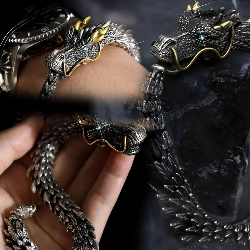 ❗️ EXCLUSIVO ❗ | Dragon™ Pulsera Dragón Plata de Ley