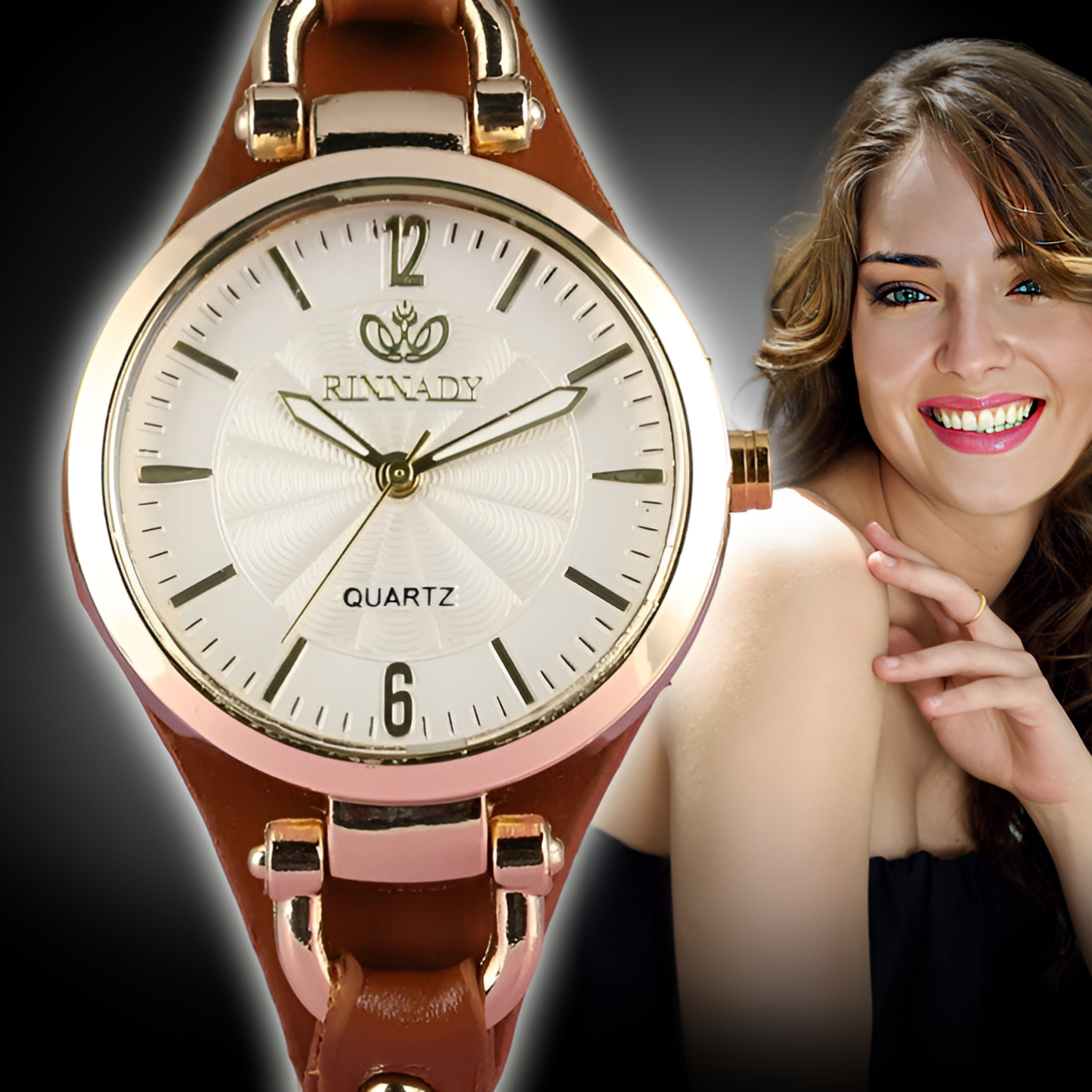 ❗️ Nuevo Producto ⚜️ | Quartz™ - Exquisito Reloj De Pulsera Con Correa De Cuero 💖