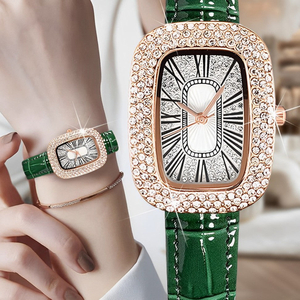 🔥 OFERTA EXCLUSIVA | Luxury™ Reloj de cuarzo con cinturón para mujer 💎