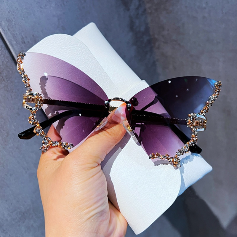 💥 EDICIÓN LIMITADA❗️ | Elegance™ Gafas de sol con detalle de mariposa y diamantes