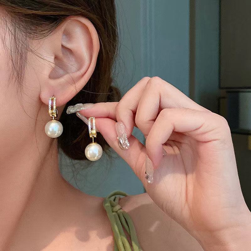 🔥 Edición Limitada 💚 | Pearl™ Pendientes colgantes de perlas para niñas 💍