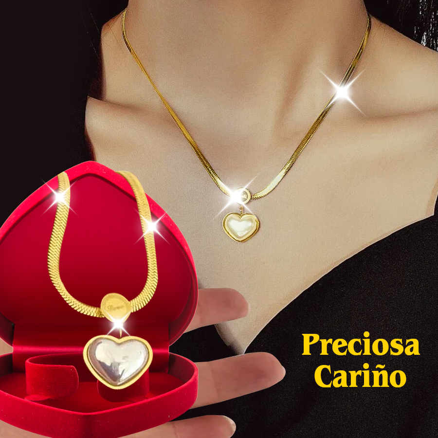 💥 EDICIÓN LIMITADA❗️  | Collar Corazón de Perla Oro