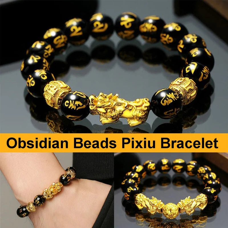 💥 EDICIÓN LIMITADA❗️  | Brazalete de Obsidiana Feng Shui