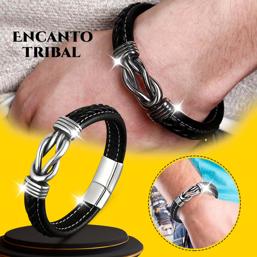 🔥 OFERTA EXCLUSIVA | Ethnic™ Pulsera de hombre trenzada de cuero estilo étnico